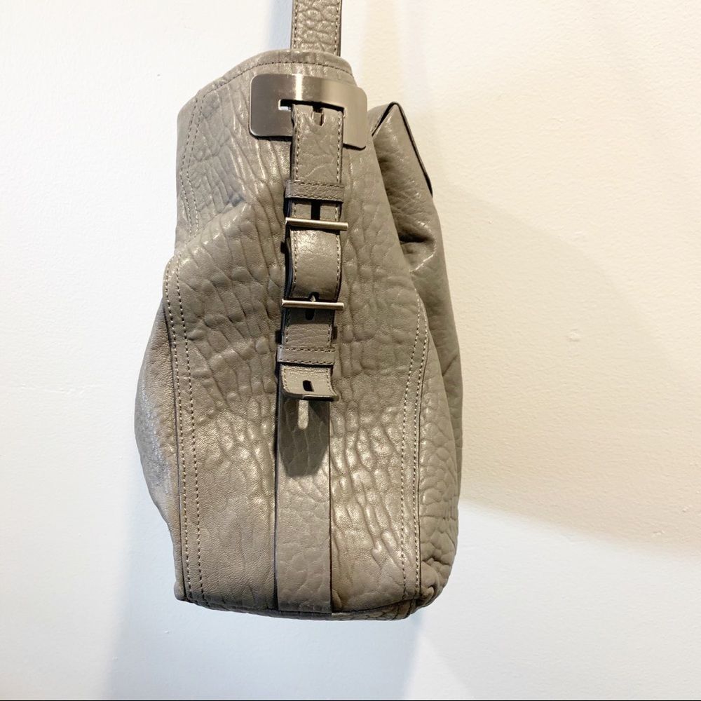 VINCE CAMUTO Gray Fava Leather Hobo - Picture 7 of 12
